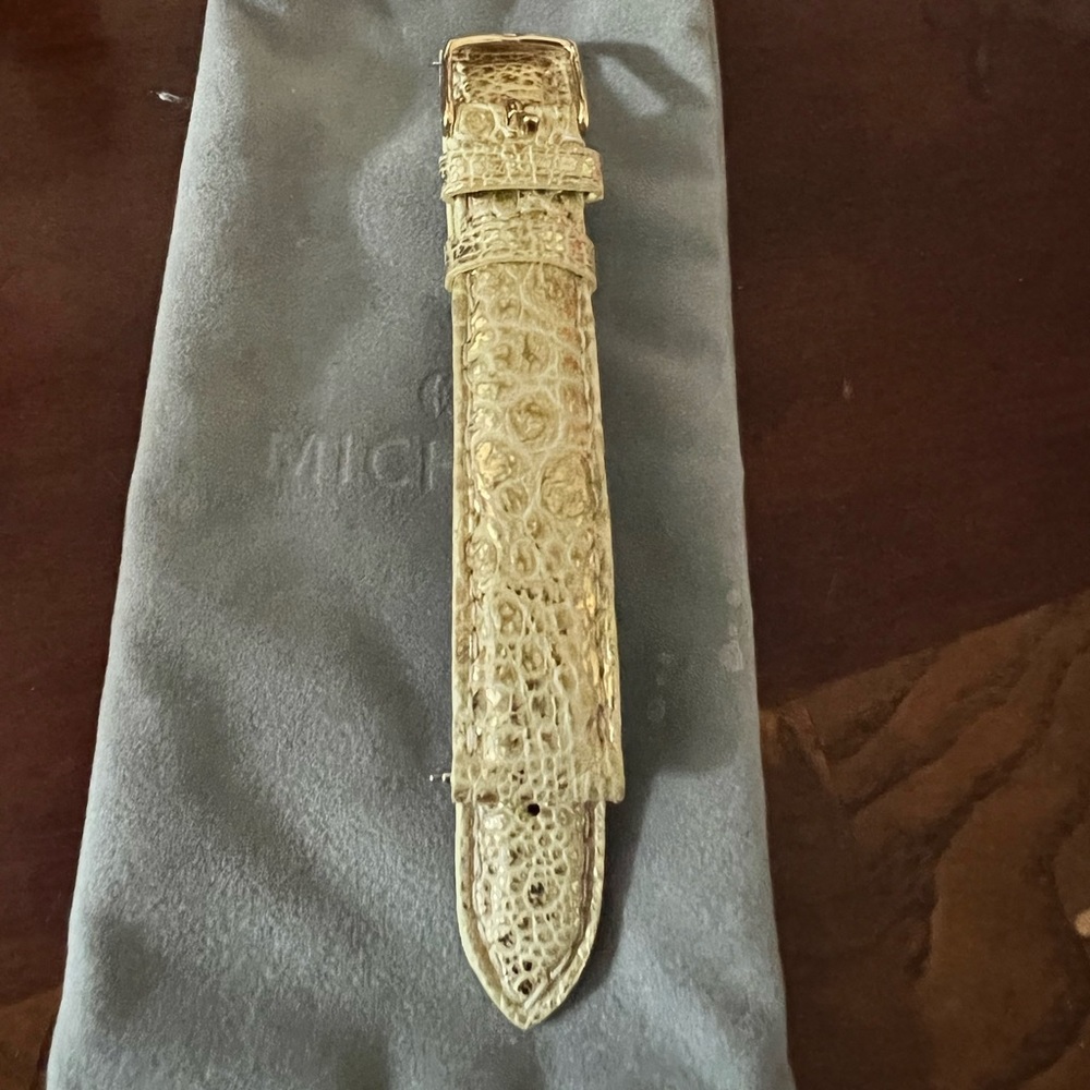 Michele 16mm leather watch strap💅🏽